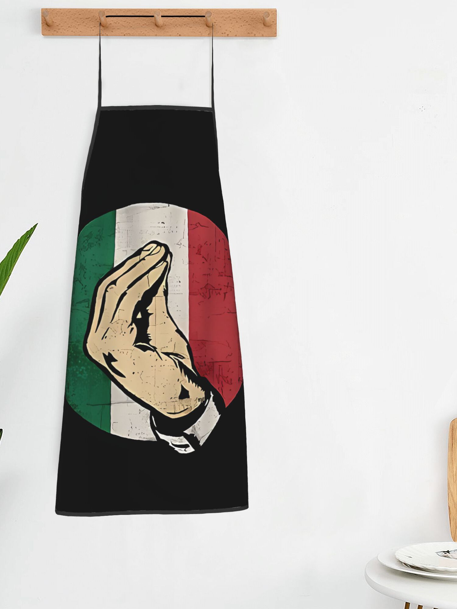 【Italienische Küche-Schürze】Sc – Home Cooking In Italian Bewertung und Preis