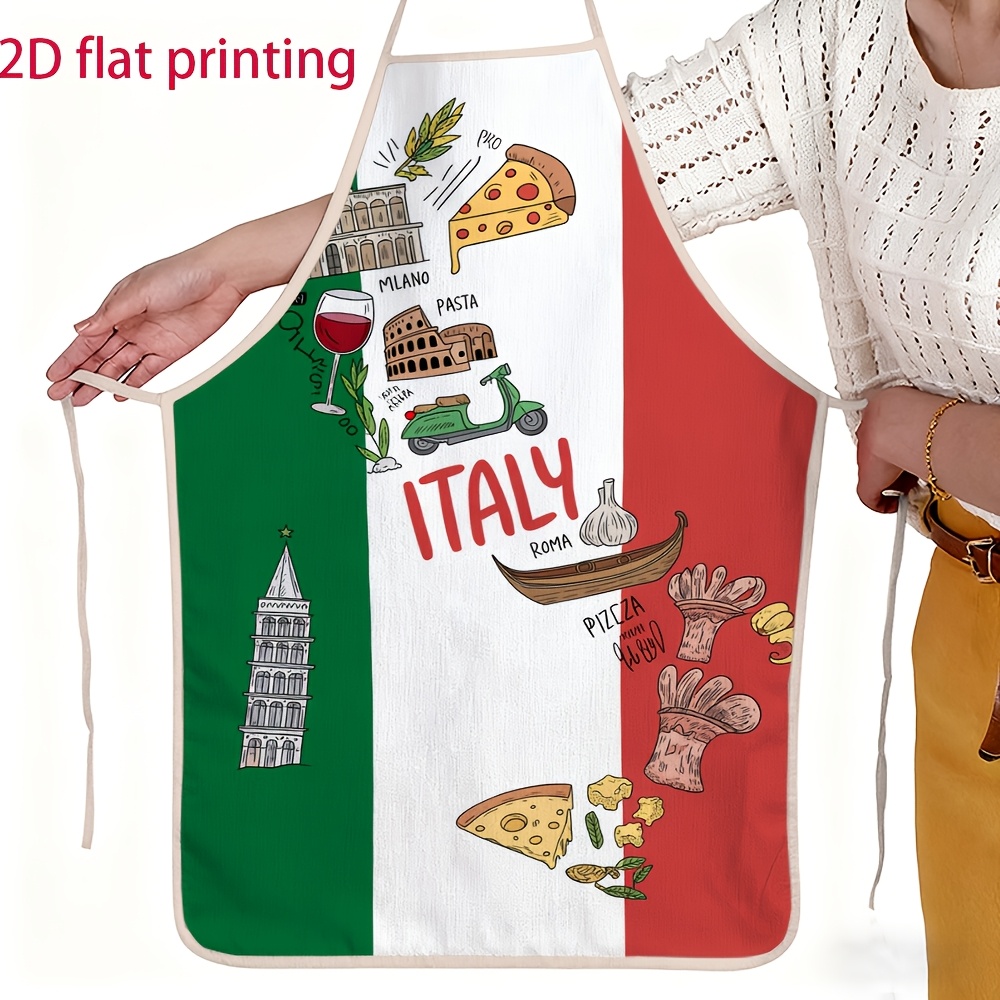Flache Unisex-Schürze mit 2D-D – Home Cooking In Italian Bewertung und Preis